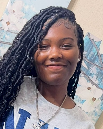 Official NCMEC photograph 2 of Carmaletta Camille Hornsby, 17, missing from Austin, Texas since July 17, 2026.